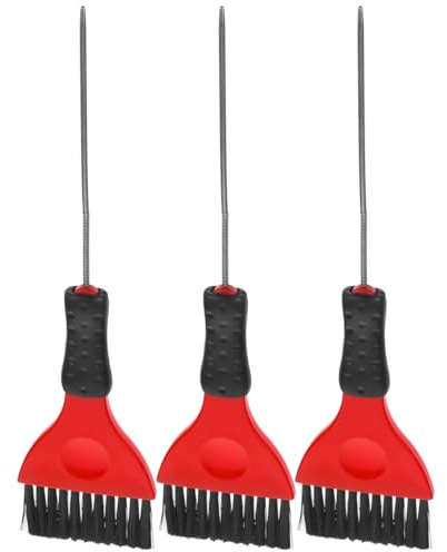 balacoo Hair Dye Brush Set 3 Pcs with Metal Pintail and Soft Bristles Long Handle Hair Coloring Applicator for Salon and Home Precise Tinting