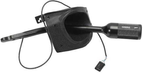 Automatic Transmission Steering Column Gear Shifter Lever with Overdrive Shift Button, Cap and Shifter Boot Fit for 1997-2005 F150 F250 F350 E150 E250 E350 Replace 5C3Z-7210-AAA