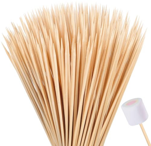 70PCS Marshmallow Roasting Sticks,30 Inch Marshmallow Sticks for Fire Pit Extra Long Wooden Sticks 5mm Thick Bamboo Skewers for Smores Roaster Barbecue Campfire,Weddings and Plant Stakes