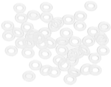PATIKIL Dartschacht O-Ringe rutschfest Dartschacht Gummi O Ring für Metall Schäfte Wurfpfeil Werkzeug Zubehör Weiß