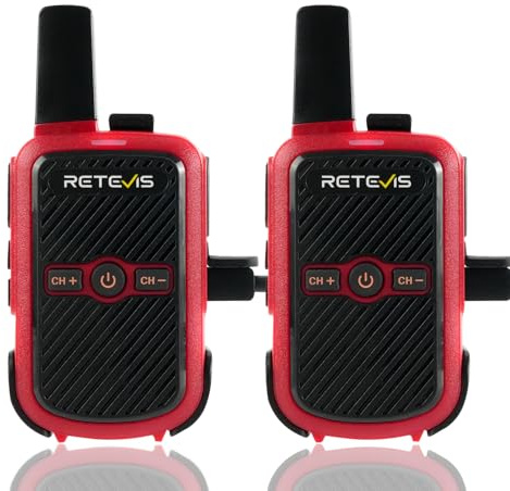 Retevis RT15 Talkie Walkie, Professionnel Toki Walki pour Plein air Famille | Takie-Walkie Longue Portée pour Voyages, Camping Extérieur, VOX 1000 mAh Pile Rechargeable, Légère Hors de La Boîte