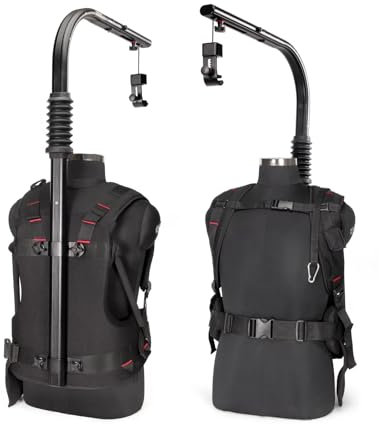 FLYCAM Flowline 300n Professional Series for Camera & Gimbals. Ergonomic Body Support. Payload up to 5-8kg / 11-18lb. Comfortable & Breathable Vest. Fits Variety of Body Sizes