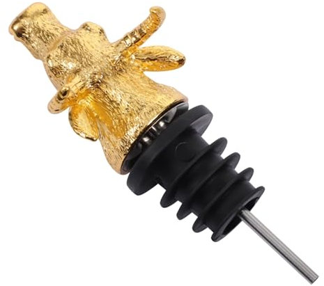 OKUMEYR Zinc Alloy Animal Head Wine Pourer Aerator Spout Wine Decanter for Home Entertaining Gifts