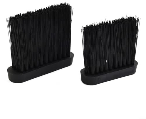 HOHOVYVY Fireplace Brush, Replacement Broom with Plastic Handle, Replacement Stove Brush Head Refill Pack (L-2 Pieces)