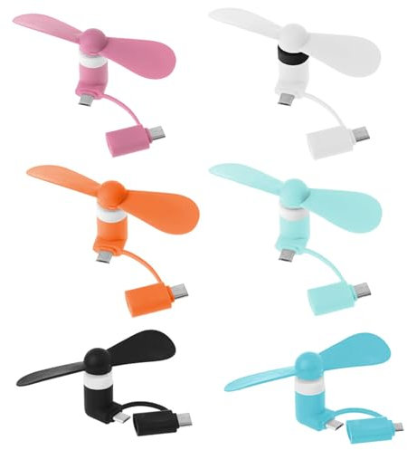 BOGEEL Ventilador USB tipo C extraíble de baja potencia para teléfono móvil, PC, portátil, plástico