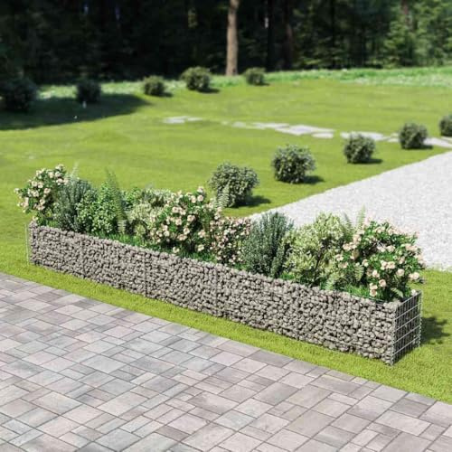 Myheimly Gabionen-Hochbeet Verzinkter Stahl 450×50×50 cm