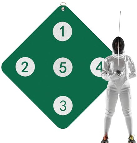 Objetivo de muro de esgrima, práctica objetivo de esgrima - Vence de práctica auxiliar de esgrima montada en la pared,Juegos de equipos auxiliares con bulls-, herramienta de mejora de habilidades para