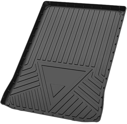 TUCKBOLD Flat Face Cargo Liner Rear Trunk Mat Trunk Cargo Luggage Boot Tray Mat Stripes and Triangles Pattern for BMW 5 Series 2017-2022 Anti-Slip