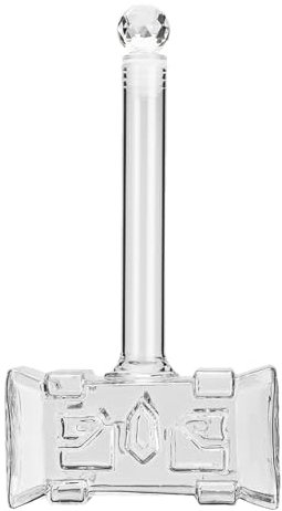 Caraffa per whisky, caraffa per whisky, caraffa per whisky Hammer da 400 ml, con tappo ermetico, bottiglia di vino 3D, bottiglia di liquore per bourbon, whisky, liquore