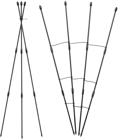 Enrejado para Plantas Trepadoras De Jardín - Soporte para Hortalizas 2 Piezas - Estructura Vertical Ahorro de Espacio Jardín para Pepino UVA Rosal Viñedo Patio Balcón Paisajismo