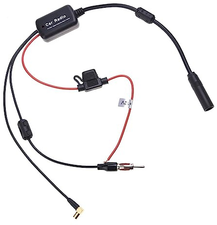 Operitacx Antena de Radio de Coche de Señal Tres Uno para Coche de Antena de Radio Am FM