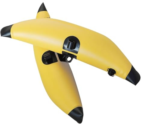 kowaku 2 Pezzi Galleggiante Stabilizzatore Kayak Stabilità Extra Tubi di Equilibrio Gonfiabili Resistente All'acqua Attrezzatura Nautica per Sport Acquatici, Giallo