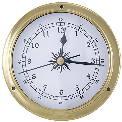 Sea-Club Uhr Nautik Messing Ø=12cm