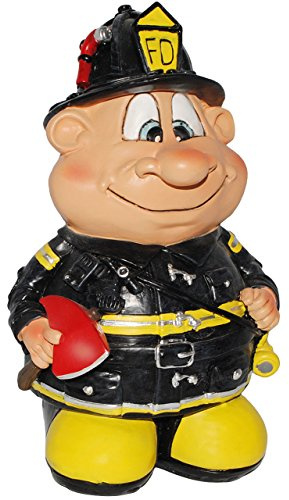 alles-meine.de GmbH große XL Spardose - lustiger Feuerwehrmann - stabile Sparbüchse aus Kunstharz - Geld Sparschwein - Feuerwehr/Feuerwehrmänner - lustig witzig/Urlaubska..