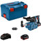 Bosch Professional 18V System Akku Bohrhammer GBH 18V-26 F (inkl. 2x 6.0Ah, GAL 1880 CV, Staubabsaugung, Zusatzhandgriff, Tiefenanschlag 210mm, SDS plus Schnellwechselbohrfutter 13mm, Einlage, L-BOXX)