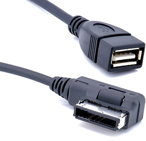Keple Aux-in MDI AMI Mp3 Cable by Cordon Adaptateur d'interface Aux Music Cord 3.5mm Jack Connecter Une clé USB à Votre Voiture Compatible avec Super Estate Année 2010 2011 2012 2013