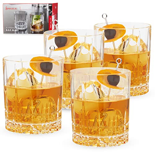 Spiegelau & Nachtmann Serve 4500176 - Juego de 4 Vasos de Whisky (Cristal, 368 ml)