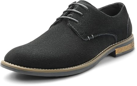Bruno Marc Men's URBAN-08 Black Suede Leather Lace Up Oxfords Shoes Size 10 US/ 9 UK