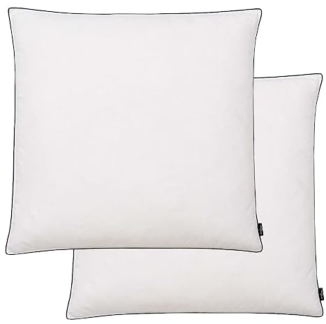 vidaXL Kuddar 2 st dun-/fjäderstoppning lätt 80x80 cm vit