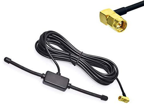 Audioproject A347 - Autoradio DAB Antenne Auto SMB Adapter - 5m Kabel - DAB+ Antenne Autoradio Radio Antenne - Autoantenne für DAB Radio Pioneer Kenwood Clarion Sony Blaupunkt