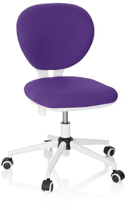 hjh OFFICE 670972 Snurrstol för barn kid VIVO - Designkontorsstol som växer med barnet, Sitthöjdsjustering, Lämplig för barn mellan 5 och 13 år, Stort färgurval
