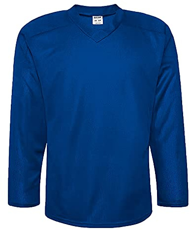 EALER H80 Series Blank Ice Hockey Practice Jersey for Men and Boy - Senior and Junior - Adult and Youth Royal