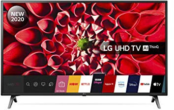 LG 49UN71006LB 49 inch UHD 4K HDR Smart LED TV with Freeview HD/Freesat HD - Ceramic Black colour (2020 Model) [Energy Class A]