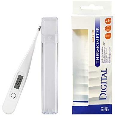 Daffodil HPC350W Digital Thermometer – Fast Accurate Fever Thermometer for Adults, Kids & Babies – Oral, Underarm & Rectal Body Temperature – Mercury Free, Flexible Tip – White
