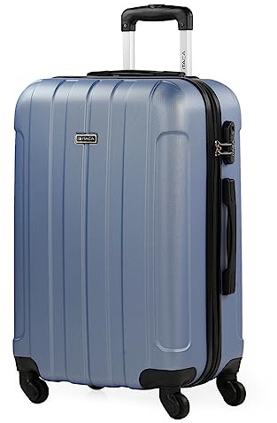 ITACA - Maleta Mediana con 4 Ruedas Giratorias para Viajes Largos Tipo Trolley Ideal como Maletas de Viaje Grandes 23 Kilos y Maleta Viaje Mediana Resistentes, Malva