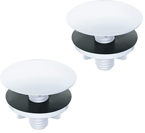 2 Packs 2 Inch Kitchen Sink Hole Cover Faucet Hole Cover Kitchen Sink Tap Hole Plate Stopper Cover Blanking Faucet Hole Plug(50x40mm)