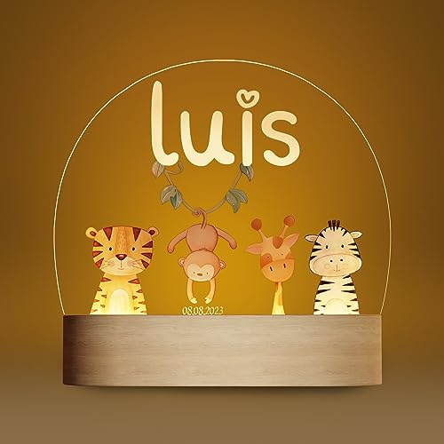 Giftove Lampara Personalizada con Nombre, Regalos Bebes Recien Nacidos