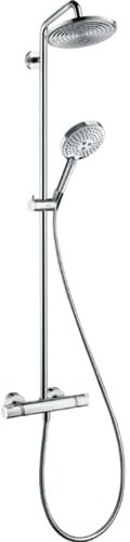 Colonne de douche thermostatique HANSGROHE Raidance S 240 EcoSmart chromé + tablette AddStoris