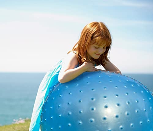 penepico Große sensorische Massagebälle für Kinder 85 cm hüpfende Yoga -Bälle große aufblasbare Trainingskugel mit taktilen Spikes Outdoor -Bällen Spielbälle Strandkugeln
