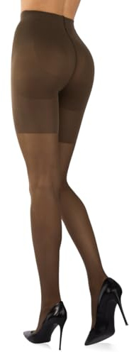 Sarah Borghi Comfort Strumpfhose Velato 40 Denier mit Lycra Adaptiv, Formender Body für perfekte Silhouettenwirkung, 100% Made in Italy