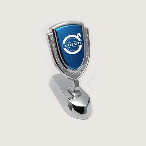 WOBBLO Auto Embleme für Volvo XC40, Metall Auto Logo Badge Front Motorhaube/Heckkoffer Abzeichen Heckklappen Logo Auto Marke Etikett Auto Zubehör,E