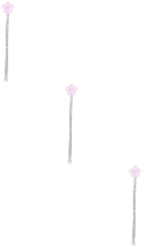 TOPBATHY 3pcs Cocktail Stirrer Glass Stirring Rods Swizzle Stick Milk Stirrer Juice Muddler for Bars Hotels Homes