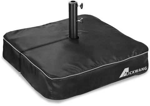 Patio Umbrella Base Cover,Heavy Duty 600D Waterproof Anti-UV Outdoor Square Umbrella Stand Base Covers,Cover Only.Black 30 L x 30 W x 6 H