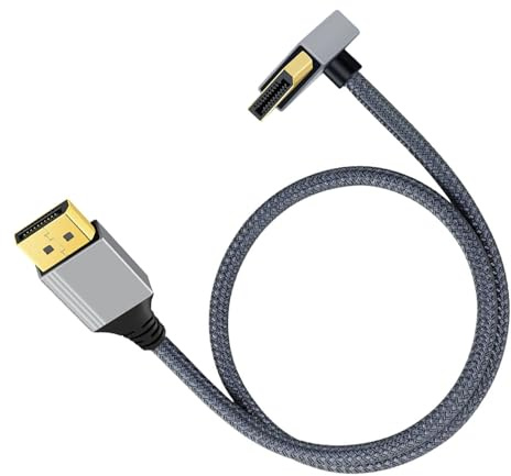 MOONDAME 4K 60Hz DisplayPort al cavo di visualizzazione compatibile HDMI intrecciato video collegamento per collegamento dello schermo del PC