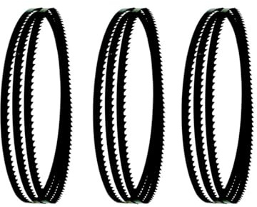 3 lame for seghe a nastro 1505 X 6 X 0,36 mm 4 TPI for Metabo BS 230 fino al 2001 for tagliare legno plastica alluminio