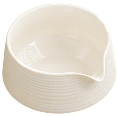 Yaoliucp Ciotola matca con beccuccio, ciotola di miscelazione matcha ceramica da 500 ml con base non slip per cucina a teestoom