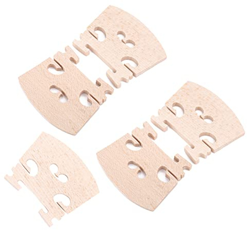 5pcs Ahornholzholz Geigenbrücken Geigenteile Instrumentenanpassung Accessoire für 4/4