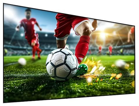 Fixed Frame Projector Screen, 16:9 4K HD 3D Ready Projector Movie Screen, Cinema Screen for Long Throw, Ultra Short Throw Projectors(92in)