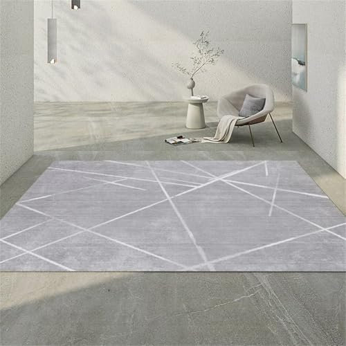 RUGMRZ Alfombras Alargadas para Comedor de Cocina 60x120CM Grigio Alfombra Barata Rayas Moderna. Grandes Baratas Infantiles