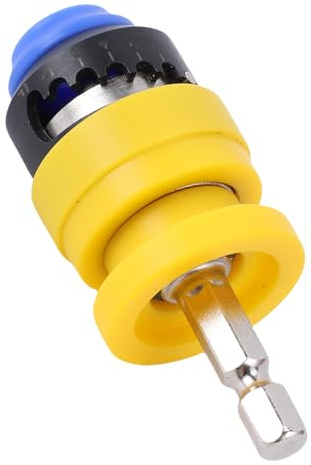 Oreilet Frizione Punta Cacciavite Regolabile, Posizionatore di Punte Magnetico, Posizionatore di profondità della Vite di Posizionamento Svasatore 2-8 Mm per Cartongesso Giallo