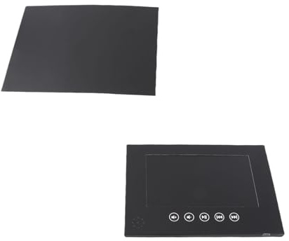 Hamwesh Videohälsningskort, Elektronisk LCD-skärm Digital Broschyr med 720P HD-videouppspelning, Stöd för Flera Format, med 1 Pack Klistermärken, för Bröllopsdekorationer Företagsreklam (Hanash)