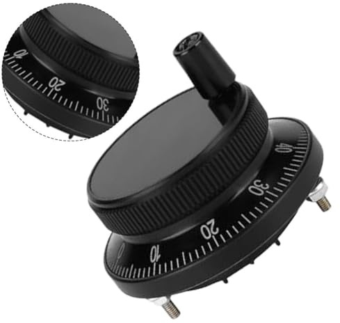 WIIYENA Encodeur d'impulsion CNC à 6 bornes 5 V 60 mm pour tour CNC, fraiseuse et machine de gravure, avec 100 positions d'arrêt et construction en aluminium aéronautique