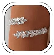 KummerSaprk Arm Cuff Bracelet for Women Rhinestone Prom Dresses Sparkly Upper Arm Cuffs Wedding Party Accessories Jewelry Gifts