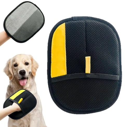ZéroPoils Fini les Poils incrustés Gant de Toilettage Réutilisable et Lavable - Élimine Efficacement les Poils pour Chats et Chiens - Double Face