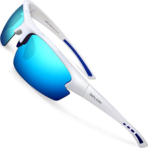 SIPLION Gafas de Sol Hombre Polarizadas Deportivas UV400 con Montura TR90