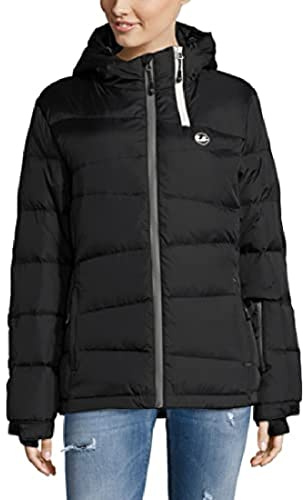 Ultrasport Professional Damen Wintersport-/Outdoor-Daunenjacke Mila, Skijacke, Snowboardjacke, Steppjacke, Daunenjacke, Winterjacke, Schneejacke, schwarz, XL